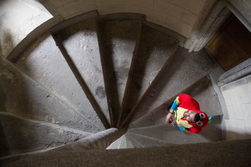 Perrot in the stairs Caroline Rigole